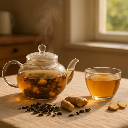 Té Oolong con jengibre